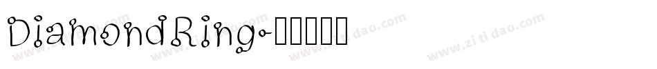 DiamondRing字体转换