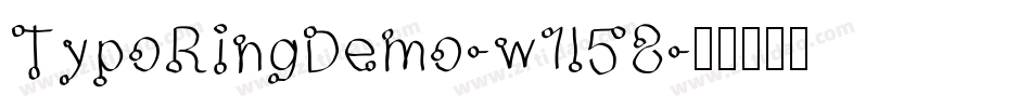 TypoRingDemo-w1l58字体转换