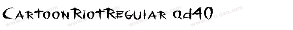CartoonRiotRegular-qd40字体转换