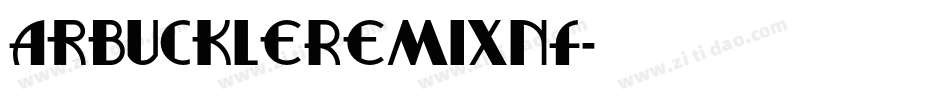 ArbuckleRemixNF字体转换