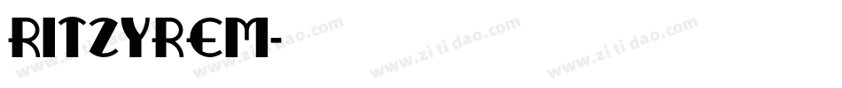 RITZYREM字体转换