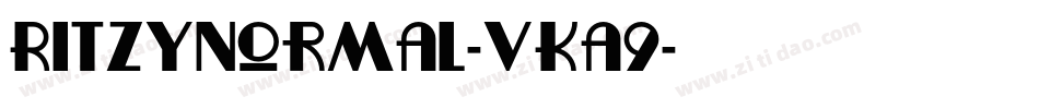 Ritzynormal-vKa9字体转换
