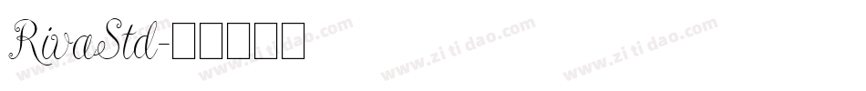 RivaStd字体转换