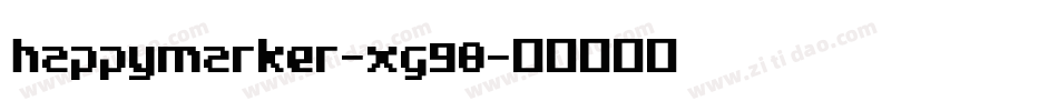 HappyMarker-xg98字体转换
