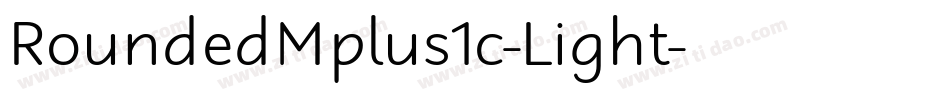 RoundedMplus1c-Light字体转换