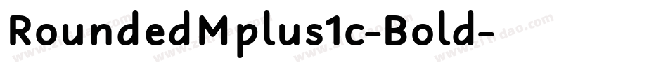 RoundedMplus1c-Bold字体转换