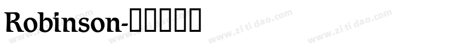 Robinson字体转换