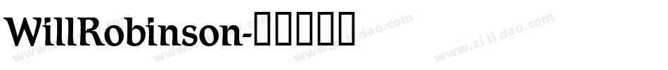 WillRobinson字体转换