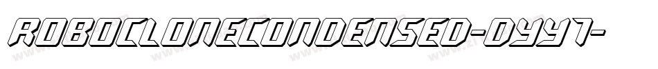 RoboCloneCondensed-dYy7字体转换