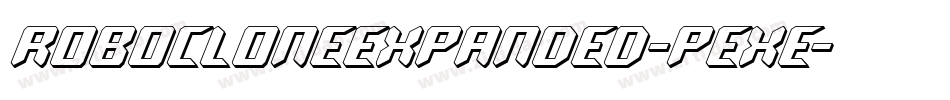 RoboCloneExpanded-PeXE字体转换
