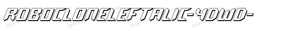 RoboCloneLeftalic-4DWD字体转换