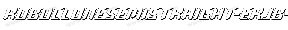 RoboCloneSemiStraight-erjB字体转换