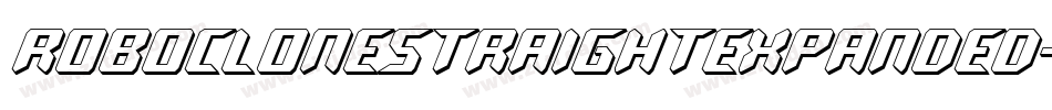 RoboCloneStraightExpanded-O0J3字体转换 RoboCloneStraightExpanded-O0J3字体转换
