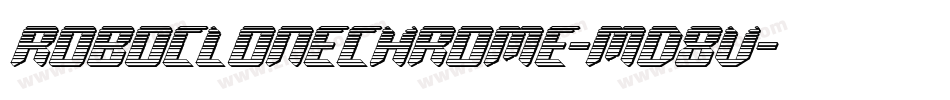 RoboCloneChrome-md8v字体转换