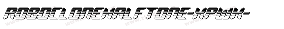 RoboCloneHalftone-XpWK字体转换