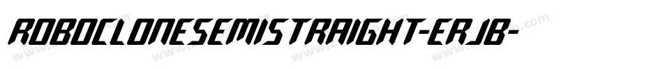RoboCloneSemiStraight-erjB字体转换