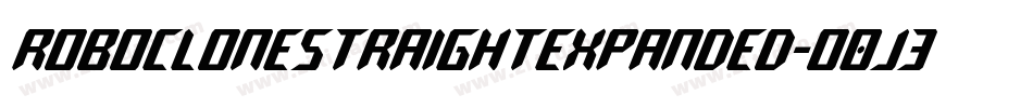 RoboCloneStraightExpanded-O0J3字体转换 RoboCloneStraightExpanded-O0J3字体转换