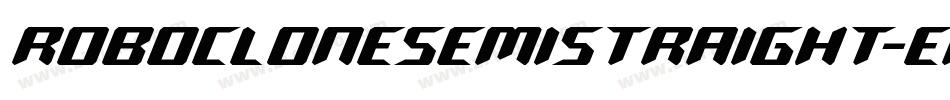 RoboCloneSemiStraight-erjB字体转换