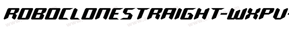 RoboCloneStraight-WxPv字体转换