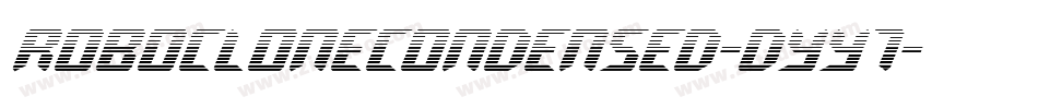RoboCloneCondensed-dYy7字体转换