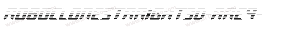 RoboCloneStraight3D-aRE9字体转换