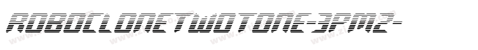 RoboCloneTwoTone-3pmz字体转换