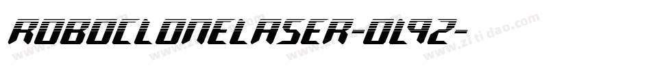 RoboCloneLaser-oL9z字体转换