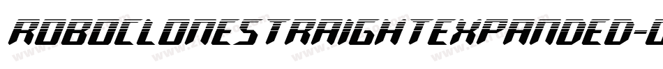 RoboCloneStraightExpanded-O0J3字体转换 RoboCloneStraightExpanded-O0J3字体转换