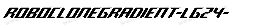 RoboCloneGradient-LgZ4字体转换