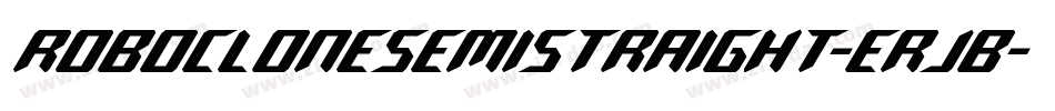RoboCloneSemiStraight-erjB字体转换