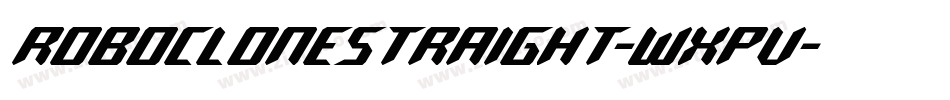 RoboCloneStraight-WxPv字体转换