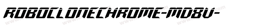 RoboCloneChrome-md8v字体转换