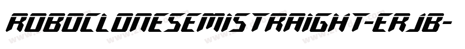 RoboCloneSemiStraight-erjB字体转换