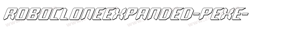 RoboCloneExpanded-PeXE字体转换