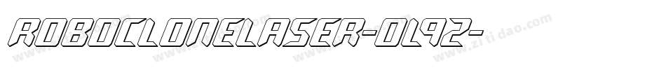 RoboCloneLaser-oL9z字体转换