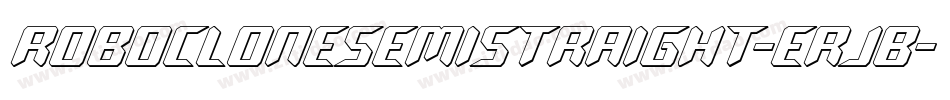 RoboCloneSemiStraight-erjB字体转换