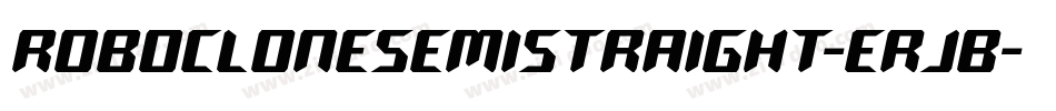 RoboCloneSemiStraight-erjB字体转换