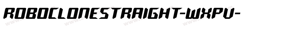 RoboCloneStraight-WxPv字体转换