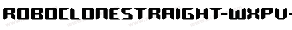 RoboCloneStraight-WxPv字体转换