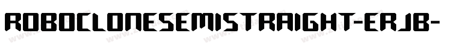 RoboCloneSemiStraight-erjB字体转换