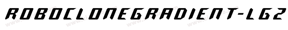 RoboCloneGradient-LgZ4字体转换