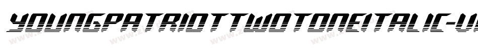 YoungPatriotTwoToneItalic-vm3yD字体转换