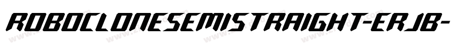 RoboCloneSemiStraight-erjB字体转换