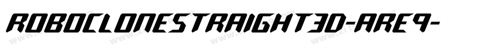 RoboCloneStraight3D-aRE9字体转换