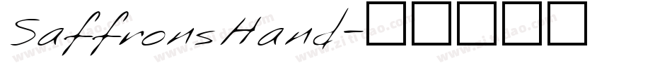 SaffronsHand字体转换