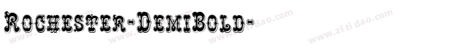 Rochester-DemiBold字体转换