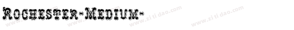 Rochester-Medium字体转换