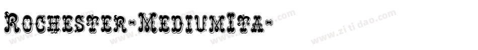 Rochester-MediumIta字体转换