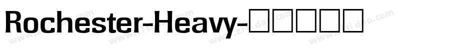Rochester-Heavy字体转换