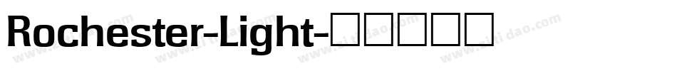 Rochester-Light字体转换